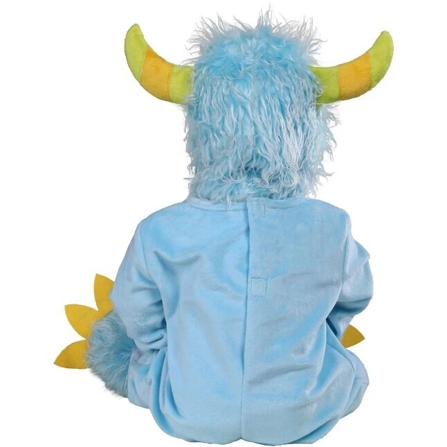 Disfraz de Monstruo Infantil Peluche Azul Cuernos 1 Ojo 6-12 Meses Colección Arca de Noé Foto 3 de 3