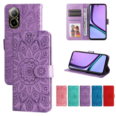 Handy Hülle Klapp Gemustert Schutz Tasche Blumen Flip Case Wallet Etui Schale
