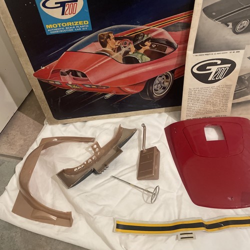 Rare Vintage 1964 Lindberg GT 200 Motorized Model Kit 1:12 Space Bubble Show Car - Picture 14 of 17