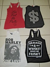 Lot of 4 different brands woman summer tanks size S/XS