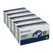 Halyard Sterling Nitrile Exam Gloves 50705 - 5 BOXES of 200 1,000 EXTRA SMALL
