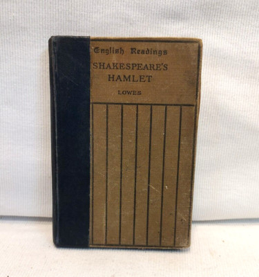 HTF Antique Shakespeare's Hamlet 1914 English Readings for Schools Edited Lowes