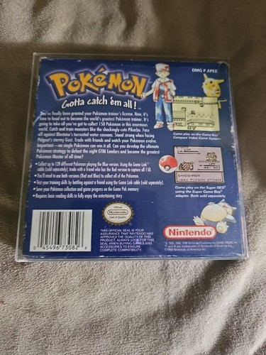 Pokemon Blue Version (Game Boy, 1998) Game in Box. - Picture 17 of 17
