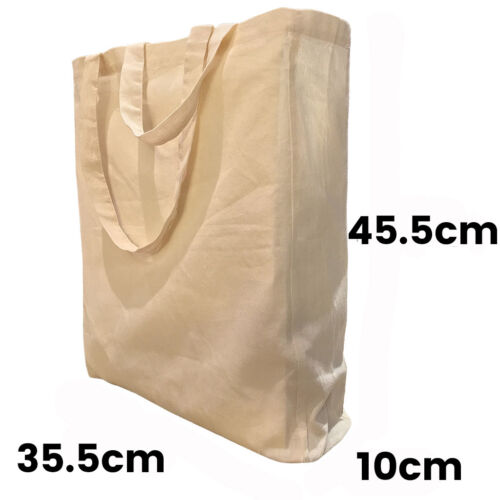 Calico Bags Shopping Bag Tote Calico Bag Gusset 10cm H45.5*W35.5 S1: 1-200 bags - Picture 23 of 25