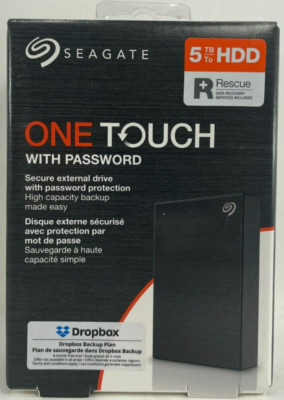 Seagate - STKZ5000400 - One Touch 5 TB Portable Hard Drive - 2.5'' External - Bl
