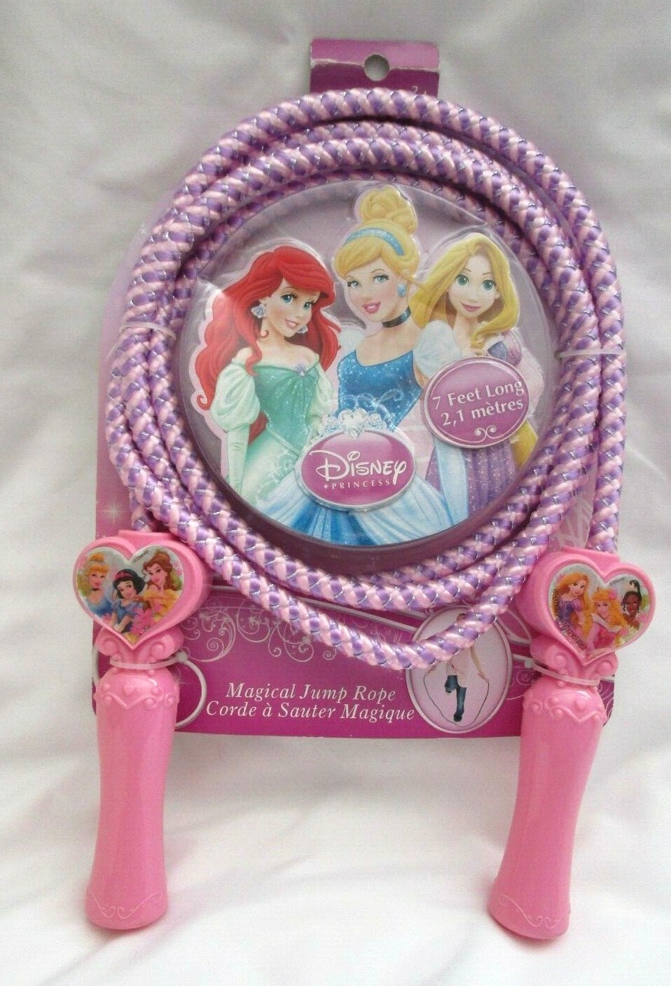 DISNEY PRINCESS PRINCESSES PURPLE/PINK DELUXE 7 FOOT JUMP ROPE JUMPING ...