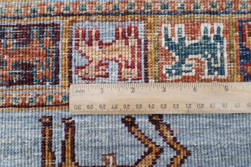 6 x 8 ft Oriental Animal Area Rug Afghan Hand Knotted Veg dye Wool Tribal Rug - Picture 10 of 10