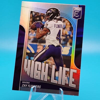 Zay Flowers 2024 Panini Donruss Elite High Life Ravens #8
