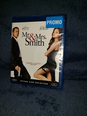 MR. & MRS. SMITH -  Blu-Ray NEW/SEALED Brad Pitt Jolie PROMO movie collectors 