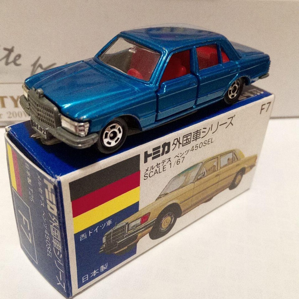 Tomica Blue Box F7 Mercedes Benz 450Sel Meta Made In Japan eBay