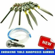 Steel Cutter Handpieces Hammer Engraving Tools Kit for Pneumatic Graver machine