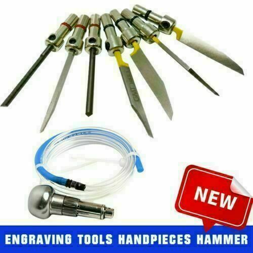 7pcs Steel Cutter Handpieces Hammer Engraving Tools for Pneumatic Graver machine - Picture 3 of 12