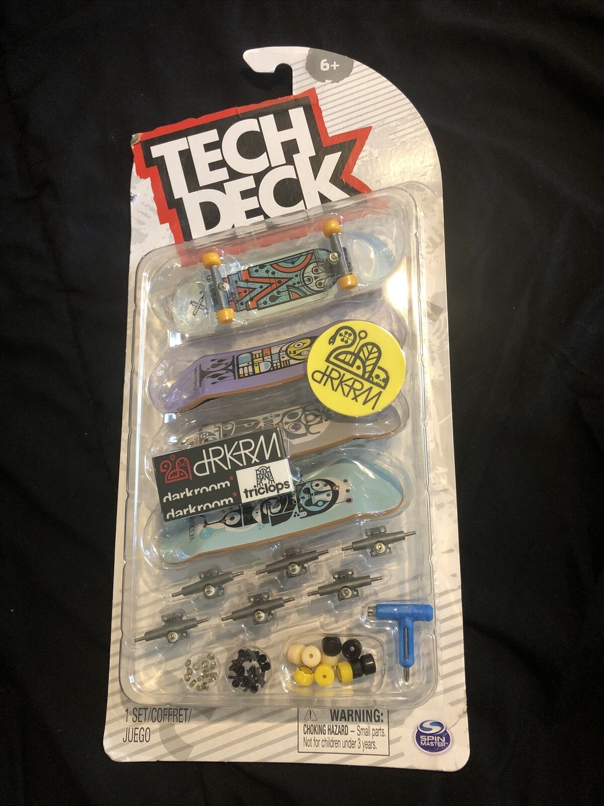 TECH DECK 4 Pack darkroom Skateboards Fingerboard dRKRM. SHIPS FAST!