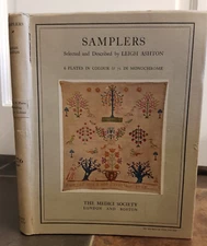 1926 SAMPLERS OF VICTORIA & ALBERT MUSEUM BY ASHTON 6 COL 72 B/W PLTS EMBROIDERY