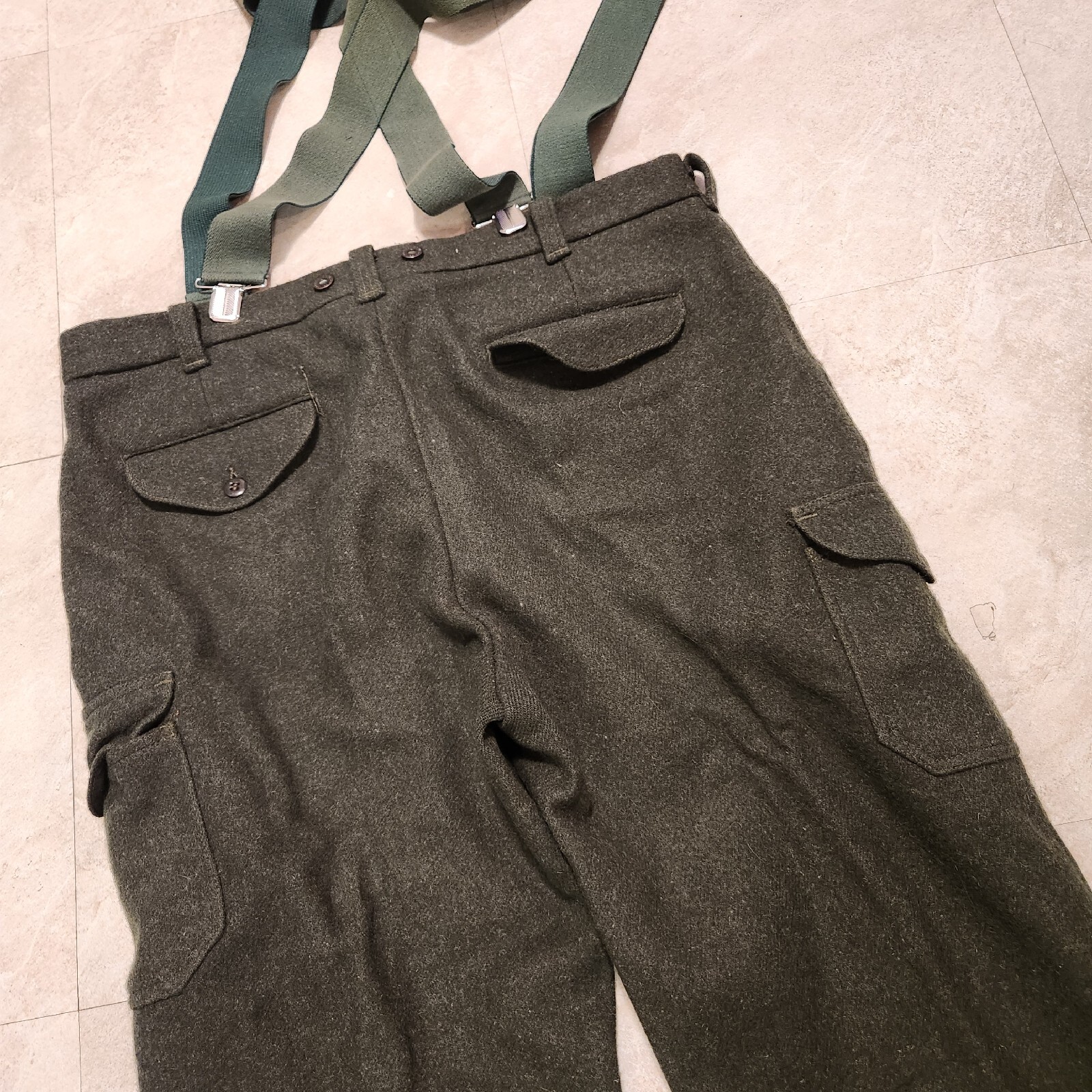 VTG FILSON Style 87 Forest Green Wool Hunting Field Trousers Pants USA