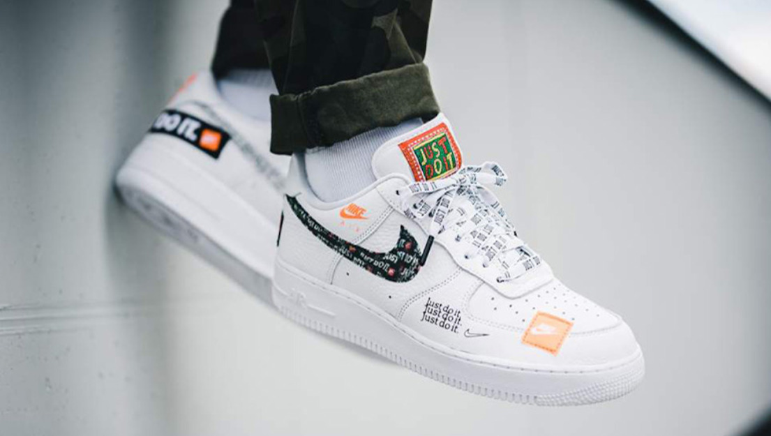 Authentic Rare Nike Air Force 1 ‘07 PRM JDI Trainers ‘Just Do It’ Pack