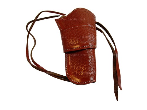 Leather Holster Long Barrel Revolver Fit S&W Heritage Taurus Colt Universal Red - Picture 3 of 35