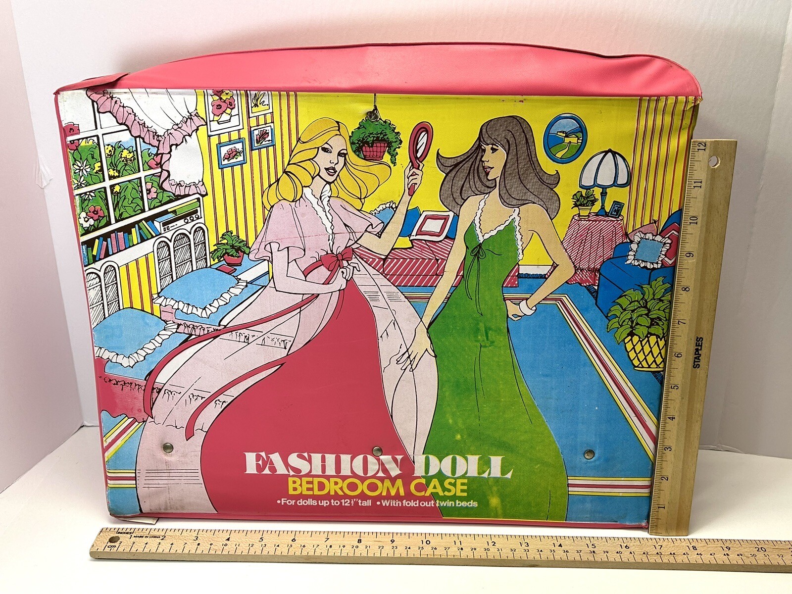 1970’s BARBIE FASHION DOLL BEDROOM Carrying CASE Twin Fold Out Beds eBay