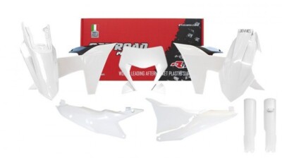 R-Tech Plastik Komplett Kit für KTM EXC TBI 2024- Weiß 7-teilig Racetech