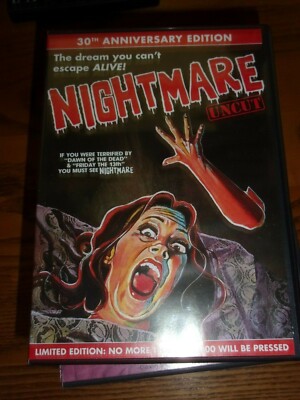 NIGHTMARE - UNCUT - 3OTH ANN. EDITION - LIMITED EDITION - 2-DVD - WATCHED ONCE!