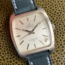 Vintage Zenith Respirator X Date Automatic Stainless Steel Wristwatch