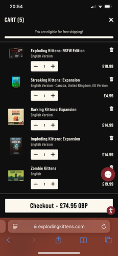 Exploding Kittens Card Game Job Lot NSFW Edition plus Expansions BNIB - Picture 2 of 3