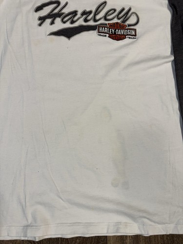 Harley Davidson Motorcycles Women’s Grey White Raglan T-Shirt 2XL Clearwater FL - Picture 4 of 7