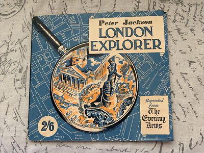 Peter Jackson London Explorer Vtg Travel Guidebook 1953 Vintage London Ephemera