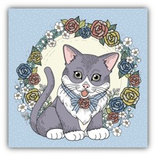 Cute Cat Animal Label Car Bumper Sticker Decal