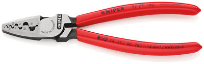 KNIPEX Crimp Pliers for Wire End Sleeves with Thorn Crimp 97 7, 3 Models to CHOOSE