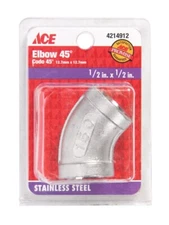 Smith-Cooper Elbow Stainless 304 1/2 " 45 Deg.