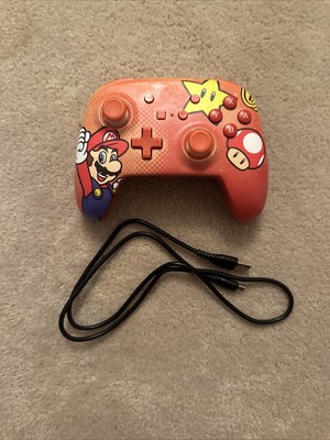 Nintendo Switch Power A Wired Controller Super Mario Red | Tested w/cable