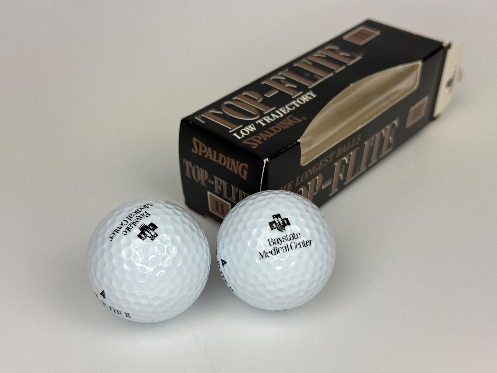 Vintage Spalding USA Top-Flite II 2 Low Trajectory Golf Ball Pack of 3 Balls NEW