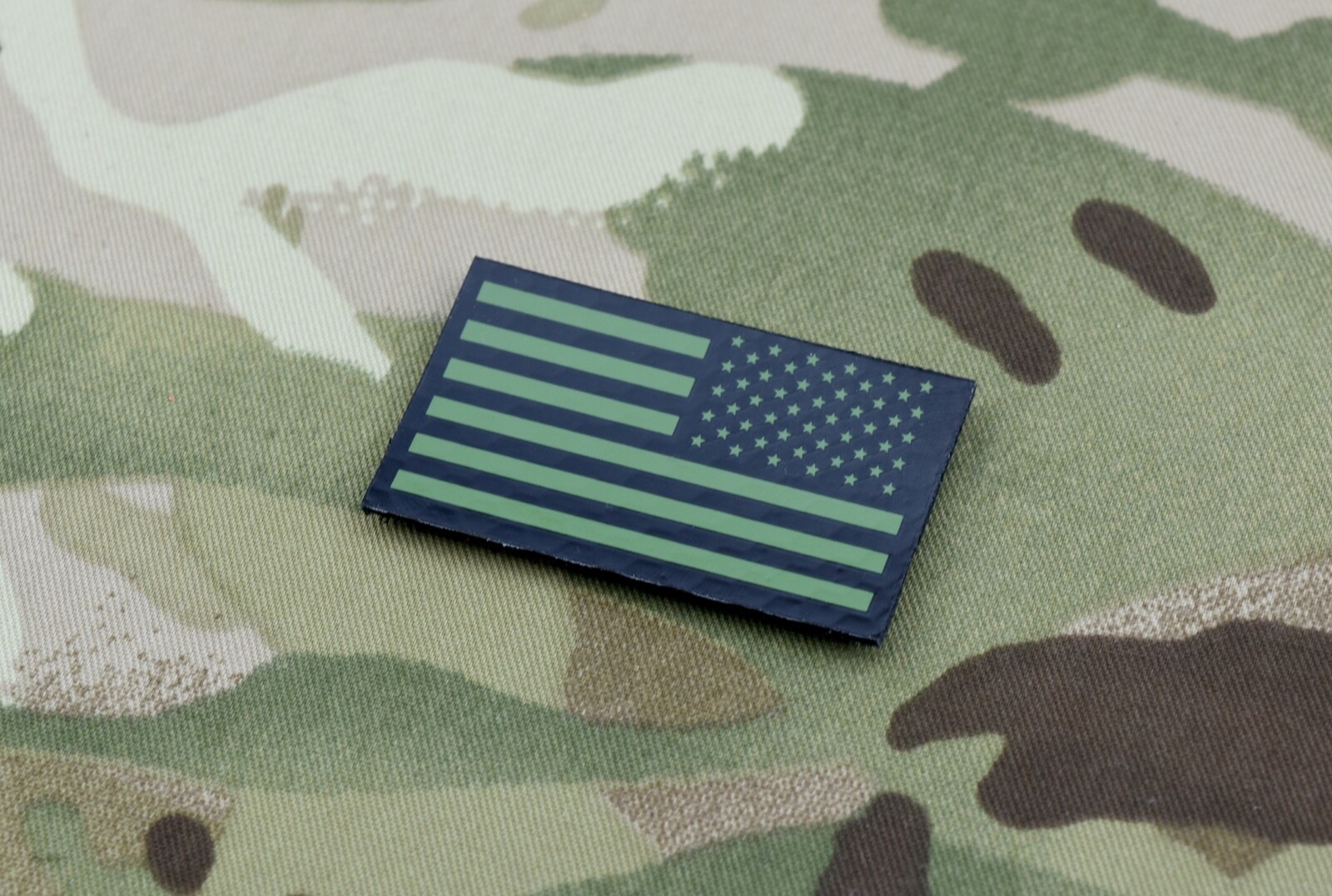2" x 1.2" Mini-Small Reverse US IR Flag Patch Green & Black NSWDG DELTA ...
