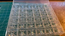 36Pcs Bobbins for Sewing Machine, Plastic Bobbins with Case for Bro-Ther/Sin-ger