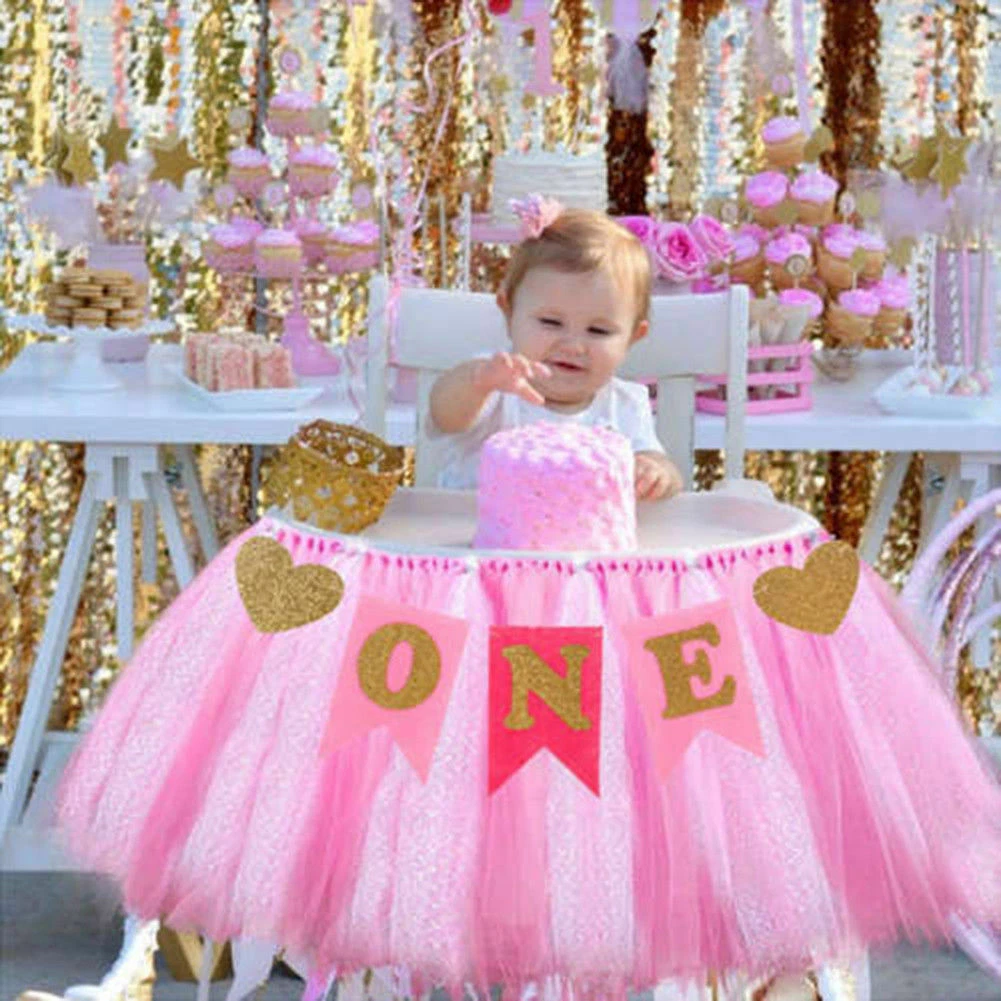 High chair top tutu skirt