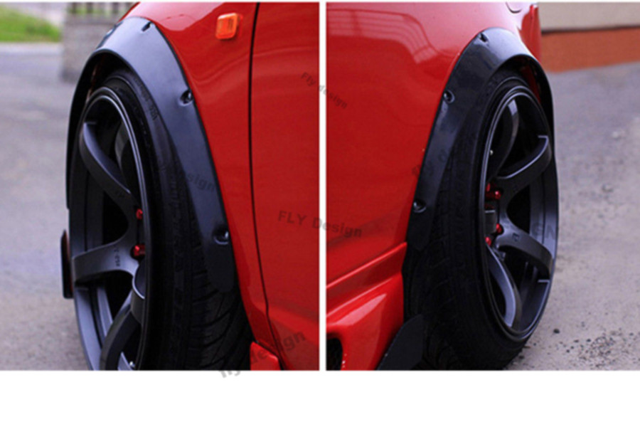 For Body Tuning 2x Wheel Arch Extension Strip Fender Flare for Renault Trafic