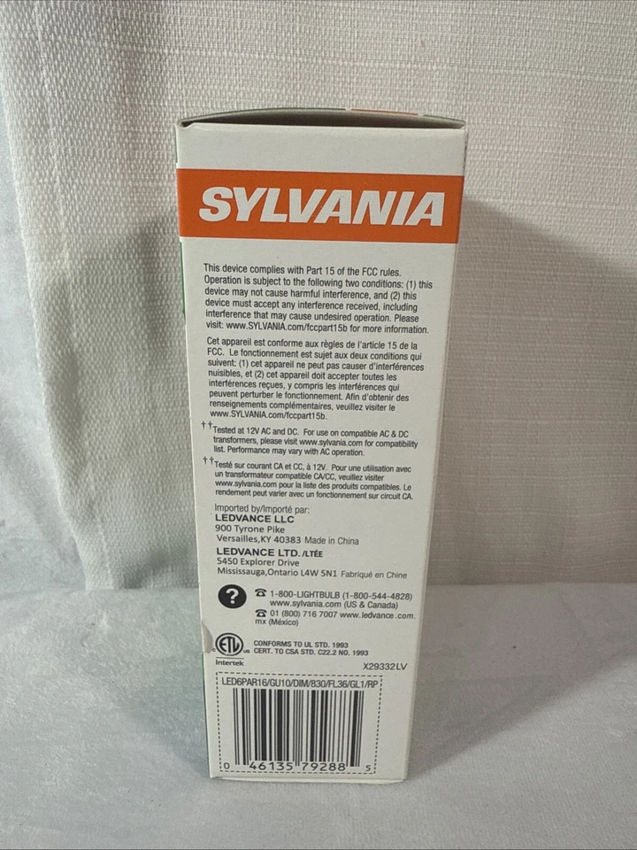 Sylvania 50W using 6W Ultra LED PAR16 GU10 Base Flood White Dimmable Light Bulb - Image 3 of 4