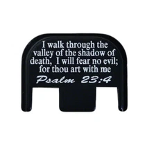 Back Plate for Glock 19/17 Gen 3-5 | Psalm 23:4 | USA Made