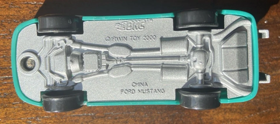 RARE BKC IRWIN Ford Mustang 2000Blazing Key Car with Flame Green Diecast 1:64 - Image 4 of 4