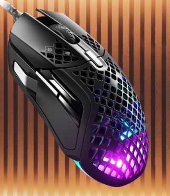 BlK Aerox 5 Lightweight Gaming Mouse 18000 CPI TrueMove Air Optical Sensor Ultra