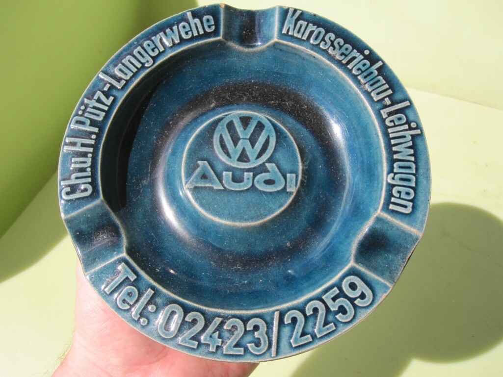 お　DOMINO Ashtray/Volkswagen ヴィンテージ VW ASHTRAY SPLIT BUG BEETLE KÄFER OVALI SAMBA BUS BULLI OVAL