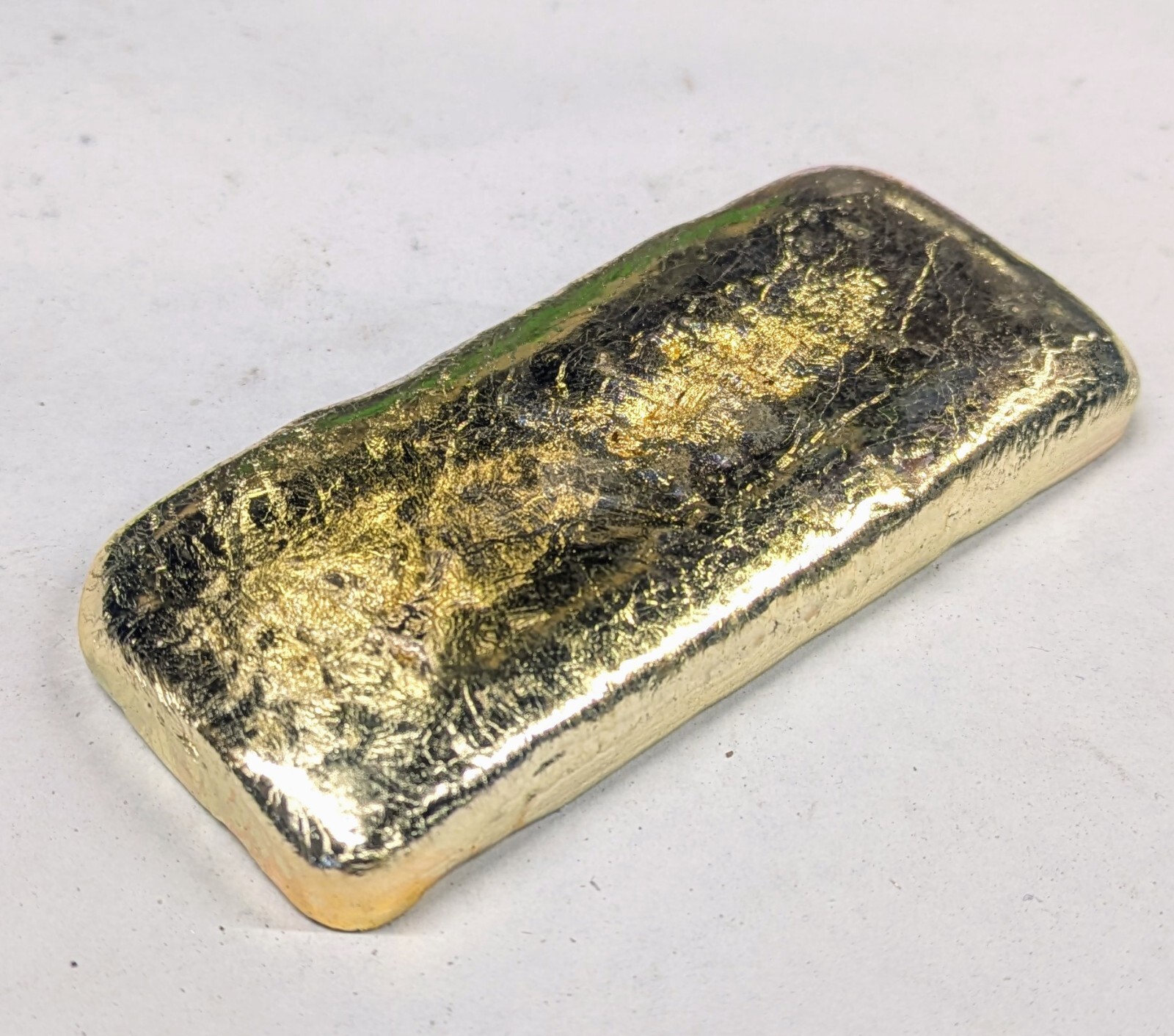 Al. Gold, One 8 Ounce Ingot For Jewelery Making, etc. (Artificial Gold)