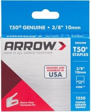 Arrow Fastener 50624SPTP 3/8" T50 Staples