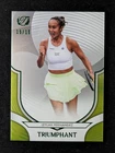 2025 Topps Triumphant Tennis Tennis Ball Yellow Foil Leylah Fernandez #24