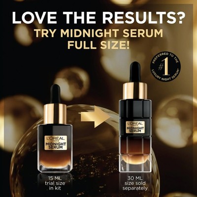 L'Oreal Paris Age Perfect Midnight Duo Facial Serum Trial Size, 1.7 oz - Special