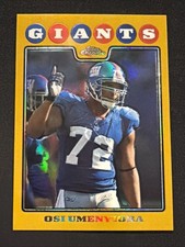 2008 Topps Chrome Gold Refractor #TC107 Osi Umenyiora New York Giants /199
