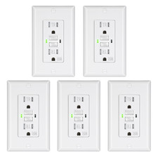 DEWENWILS 5-Pack GFCI Outlet 15Amp, Tamper-Resistant TR , Gfi Self-Test
