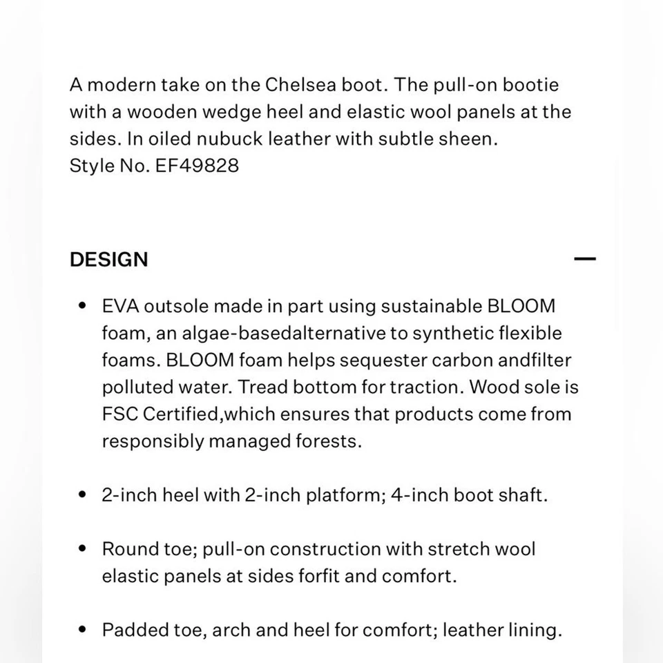 Botín zueco de nobuck aceitado Eileen Fisher Words cedro rojo NUEVO 9,5 Foto 3 de 4