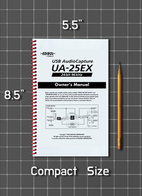 Roland EDIROL UA-25EX   Owners Manual User Guide   52 Pages   Half Size 5.5x8.5